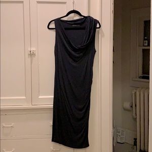 Navy Slouchy Velvet dress